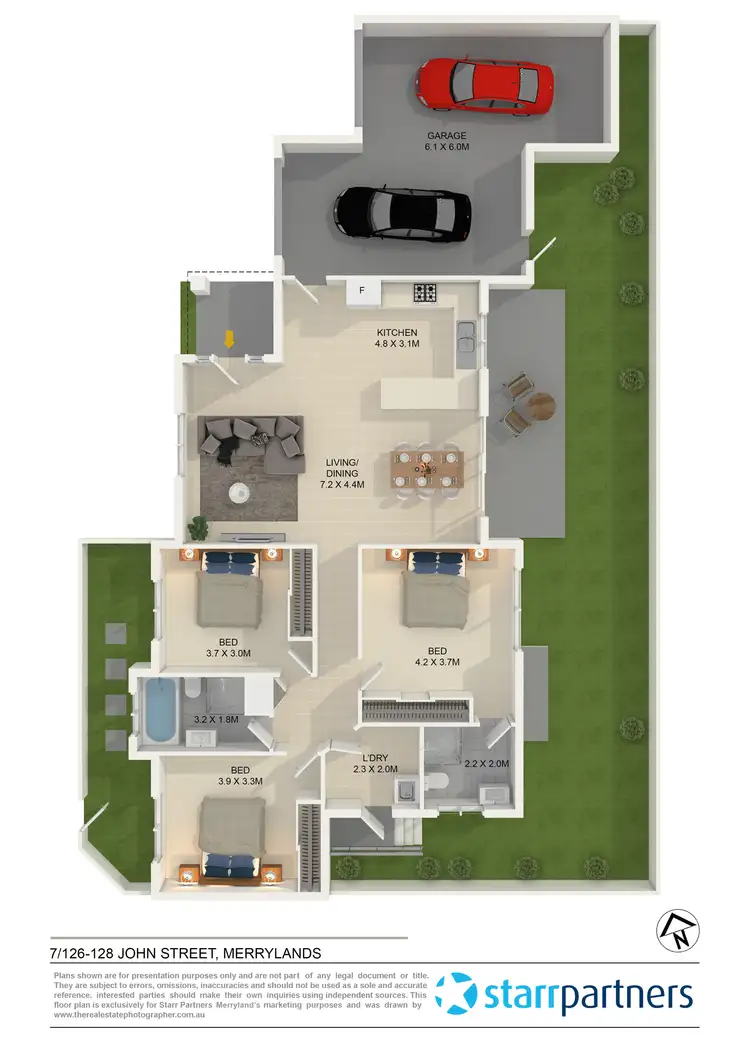 Floorplan of Homely villa listing, 7/126-128 John Street, Merrylands NSW 2160