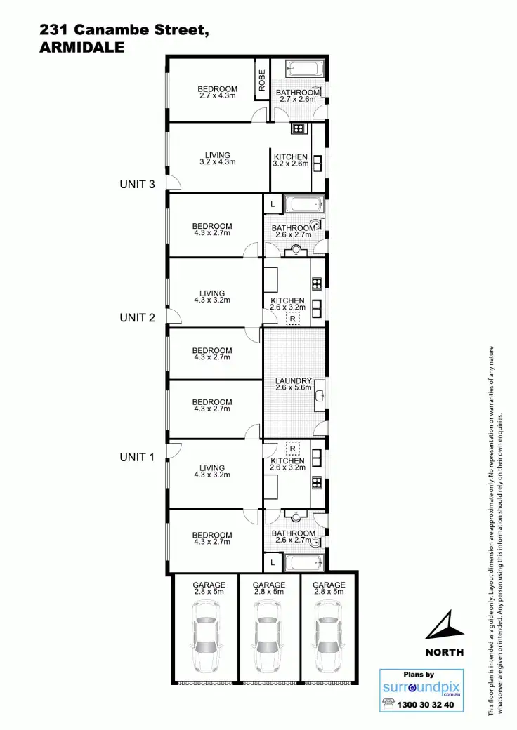 Floorplan of Homely block of units listing, 231 Canambe Street, Armidale NSW 2350