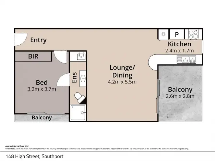 Floorplan of Homely unit listing, 148 High Street, Southport QLD 4215