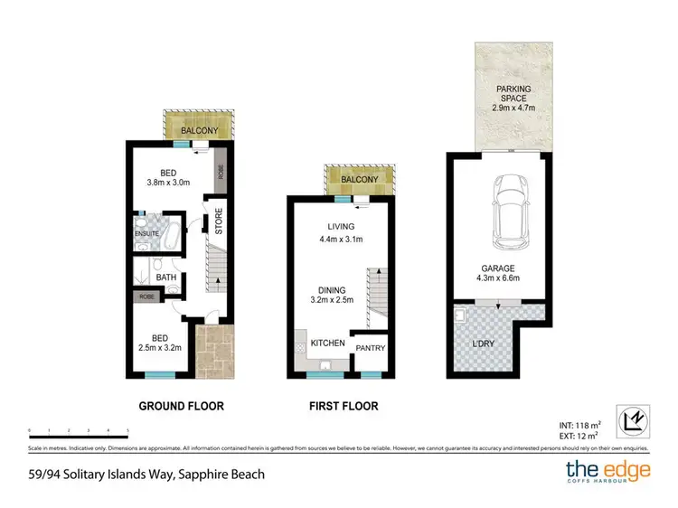 Floorplan of Homely apartment listing, 59/94 Solitary Islands Way, Sapphire Beach NSW 2450