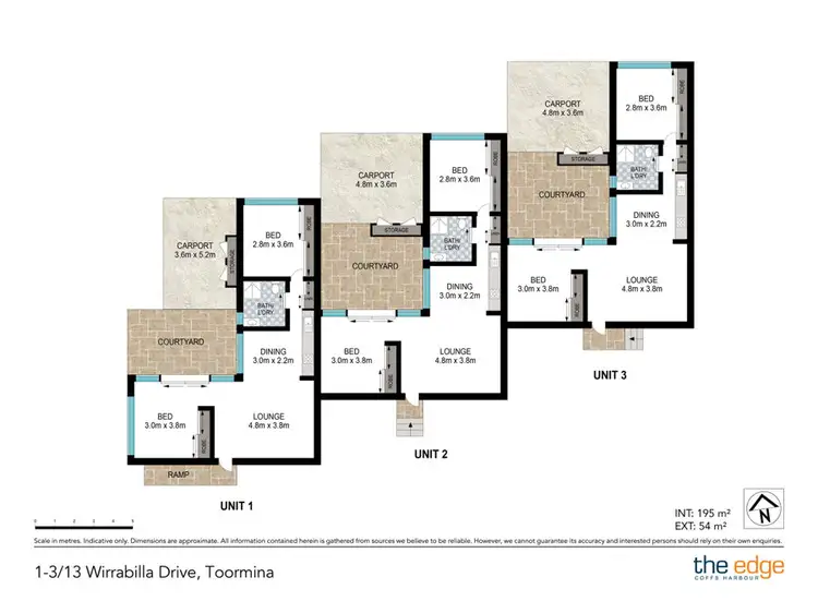 Floorplan of Homely villa listing, 1/13 Wirrabilla Drive, Toormina NSW 2452