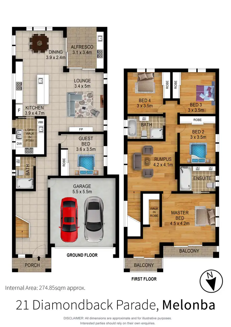 Floorplan of Homely house listing, 21 Diamondback Parade, Marsden Park NSW 2765