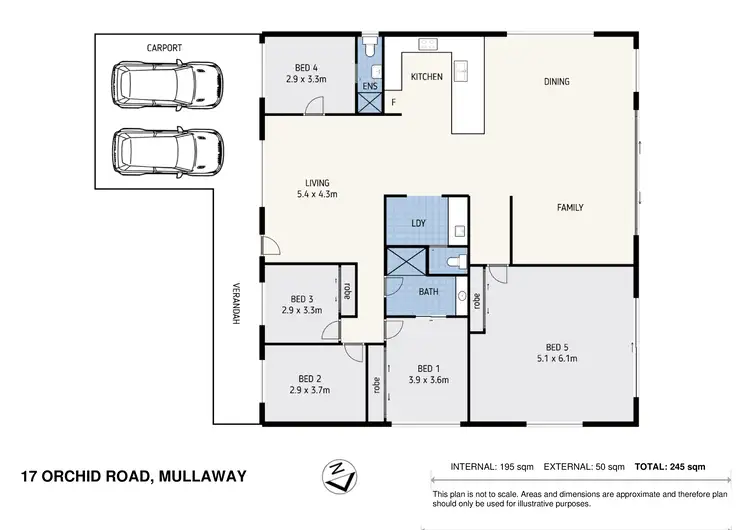 Floorplan of Homely house listing, 17 Orchid Road, Mullaway NSW 2456