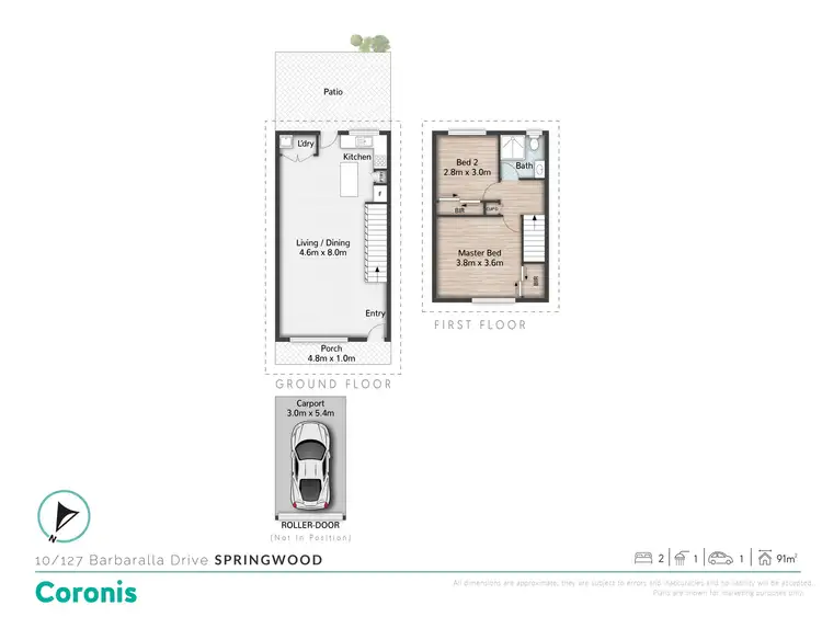 Floorplan of Homely townhouse listing, 10/127 Barbaralla Drive, Springwood QLD 4127