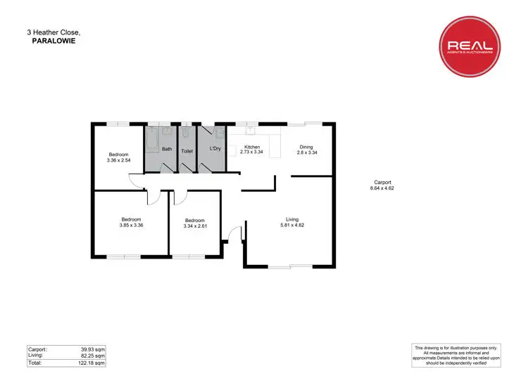 Floorplan of Homely house listing, 3 Heather Close, Paralowie SA 5108