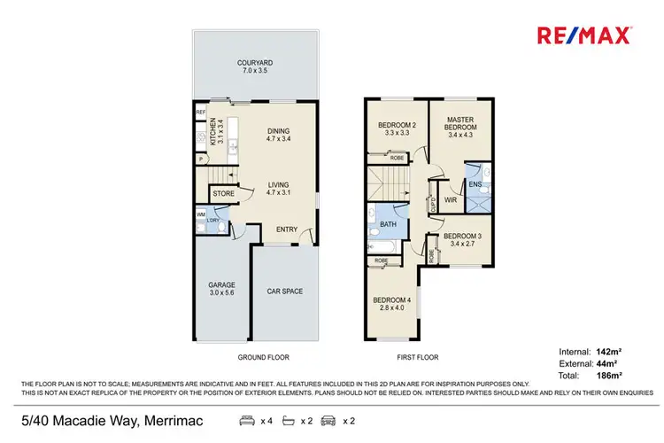 Floorplan of Homely townhouse listing, 5/40-48 Macadie Way, Merrimac QLD 4226