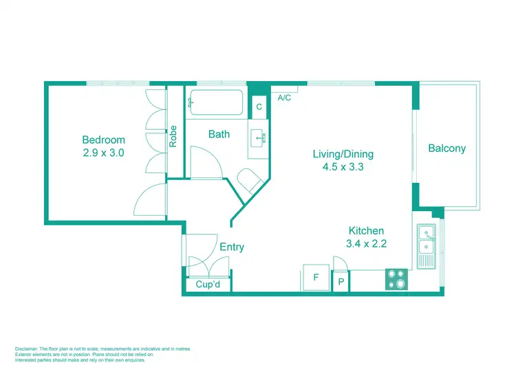Floorplan of Homely unit listing, 4/90 Mowbray Terrace, East Brisbane QLD 4169
