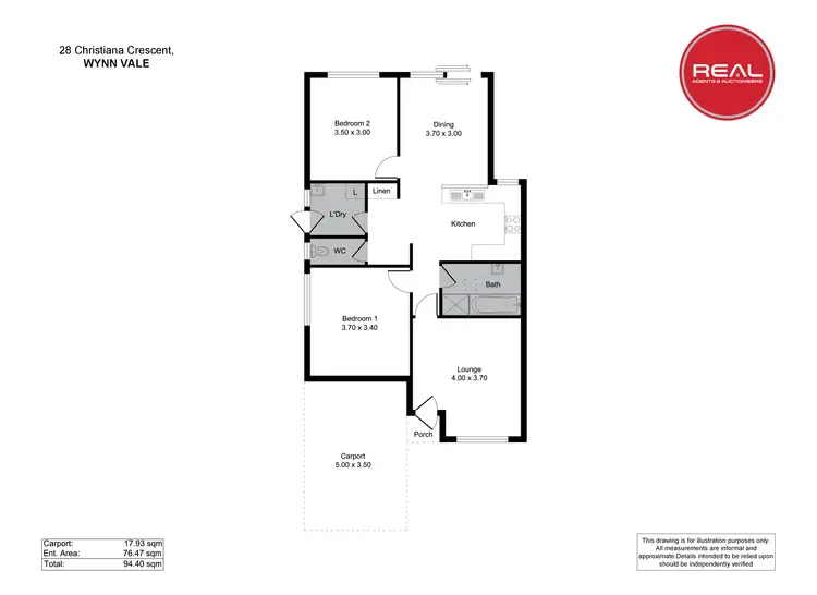 Floorplan of Homely house listing, 28 Christiana Crescent, Wynn Vale SA 5127