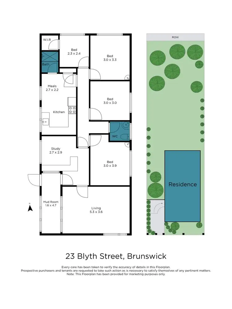 Floorplan of Homely house listing, 23 Blyth Street, Brunswick VIC 3056