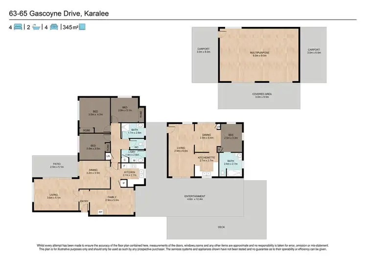 Floorplan of Homely house listing, 63-65 Gascoyne Drive, Karalee QLD 4306