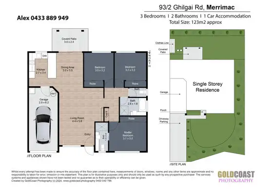 Floorplan of Homely house listing, 93/8 Ghilgai Road, Merrimac QLD 4226