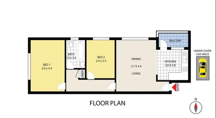 Floorplan of Homely unit listing, 9/364 Beamish Street, Campsie NSW 2194