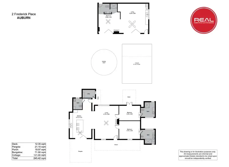 Floorplan of Homely house listing, 2 Frederick Place, Auburn SA 5451