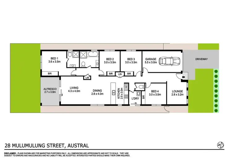 Floorplan of Homely house listing, 28 Mulumulung Street, Austral NSW 2179