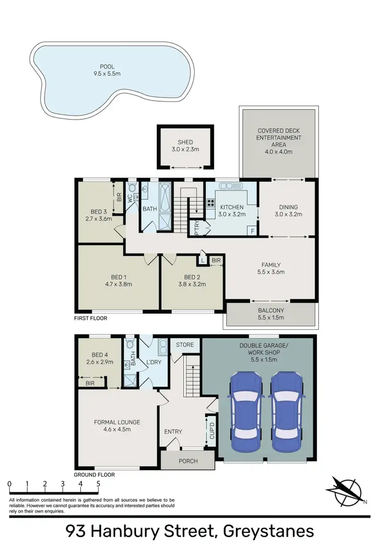 Floorplan of Homely house listing, 93 Hanbury Street, Greystanes NSW 2145