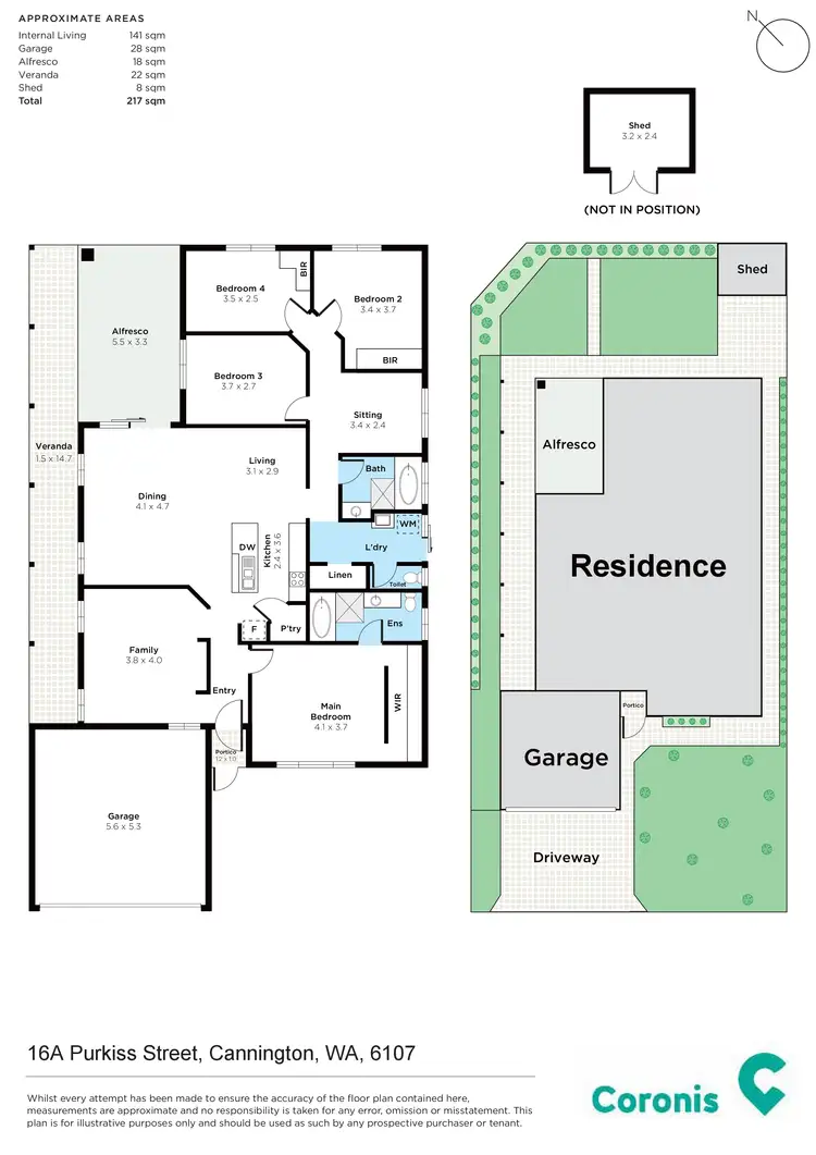 Floorplan of Homely house listing, 16a Purkiss Street, Cannington WA 6107
