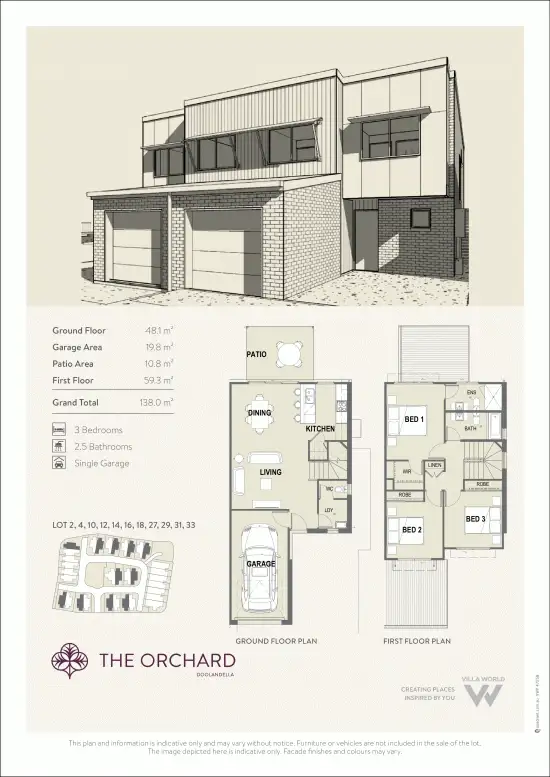 Floorplan of Homely townhouse listing, 2/15 Mayfair Street, Doolandella QLD 4077