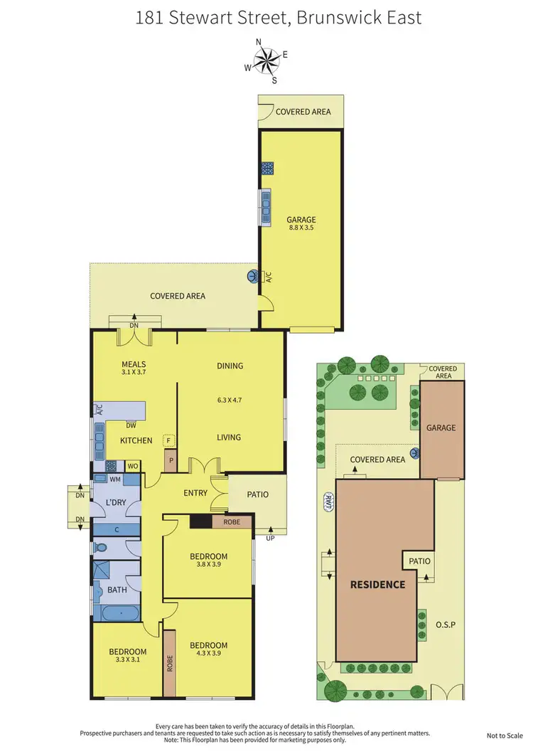 Floorplan of Homely house listing, 181 Stewart Street, Brunswick East VIC 3057