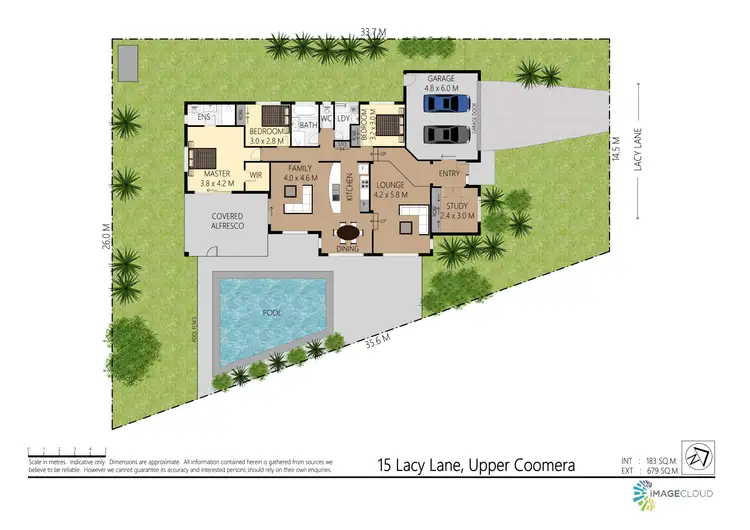 Floorplan of Homely house listing, 15 Lacy Lane, Upper Coomera QLD 4209