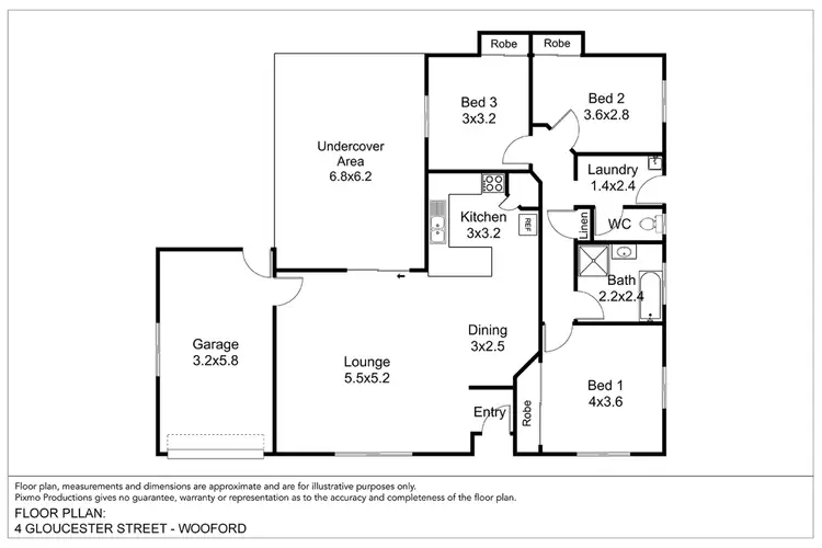 Floorplan of Homely house listing, 4 Gloucester Street, Woodford QLD 4514