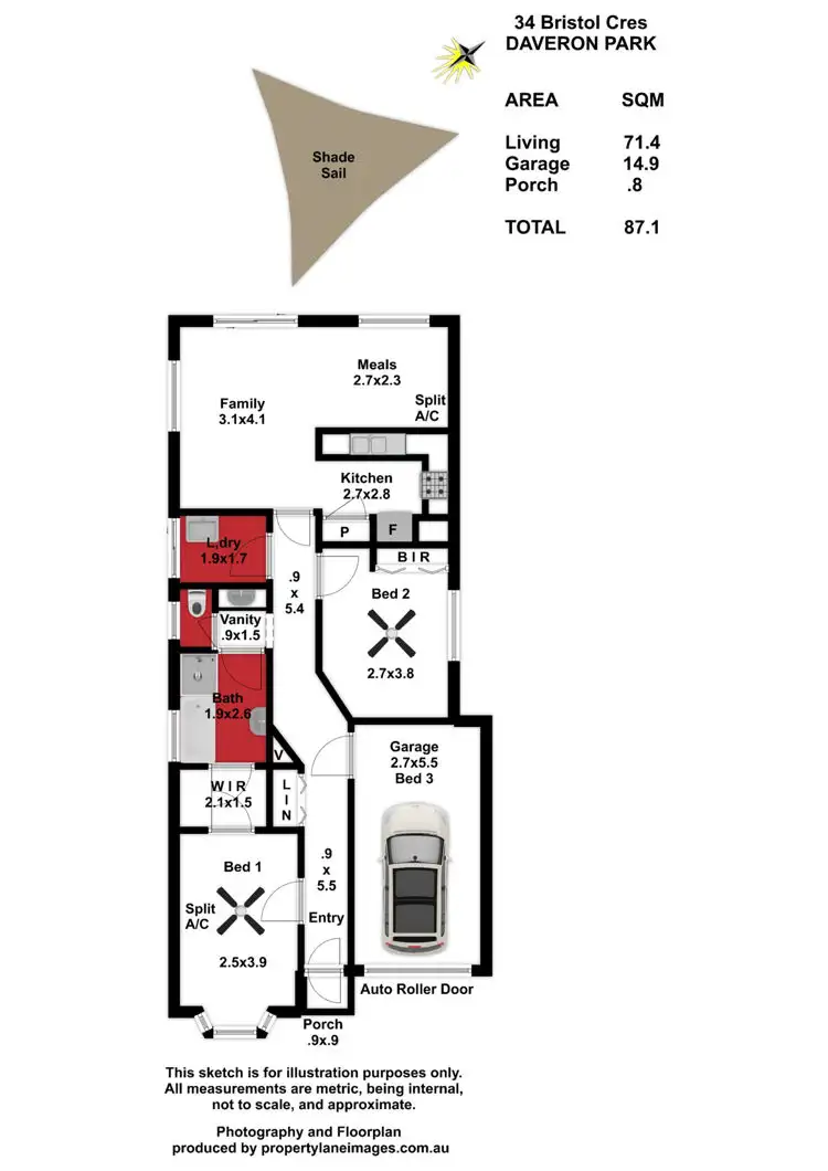 Floorplan of Homely house listing, 34 Bristol Crescent, Davoren Park SA 5113