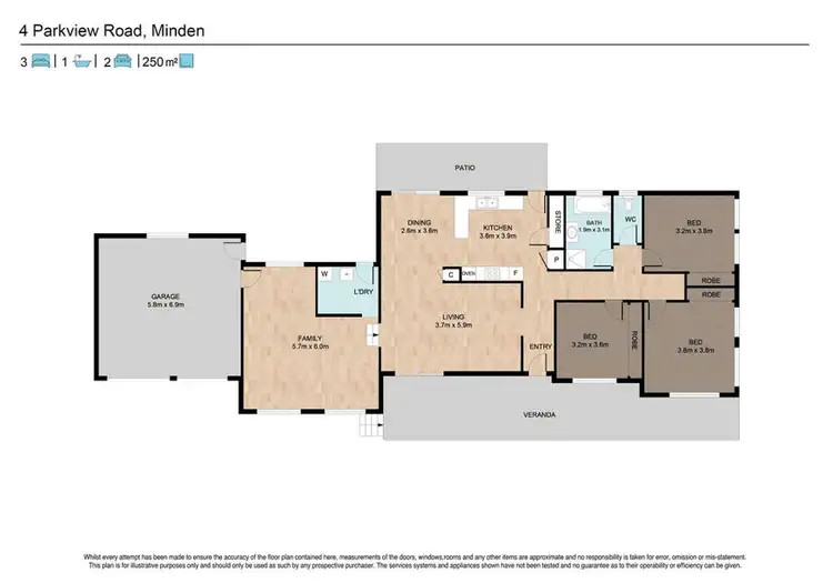 Floorplan of Homely house listing, 4 Park View Road, Minden QLD 4311