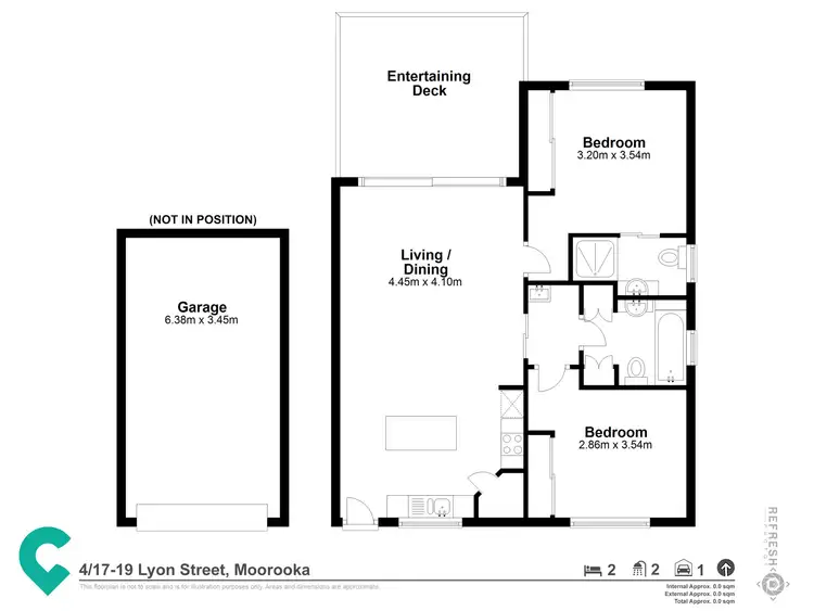 Floorplan of Homely unit listing, 4/17 Lyon Street, Moorooka QLD 4105
