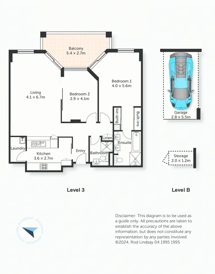 Floorplan of Homely unit listing, 304/36 Victoria Street, Epping NSW 2121