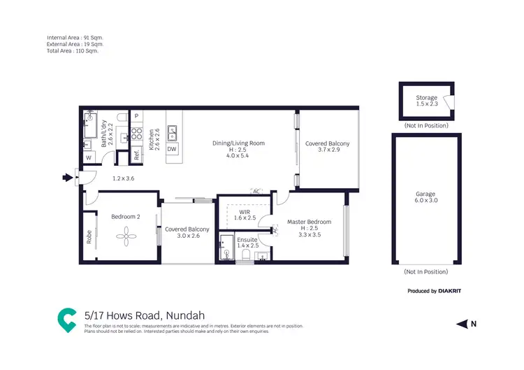 Floorplan of Homely unit listing, 5/17 Hows Road, Nundah QLD 4012