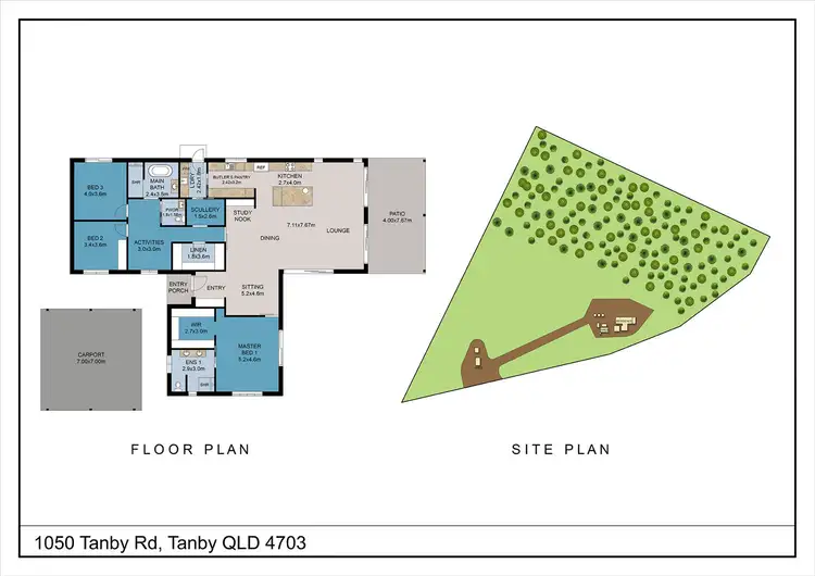 Floorplan of Homely house listing, 1050 Tanby Road, Tanby QLD 4703