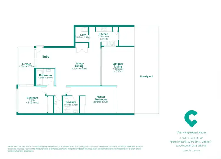 Floorplan of Homely unit listing, 7/233 Gympie Road, Kedron QLD 4031