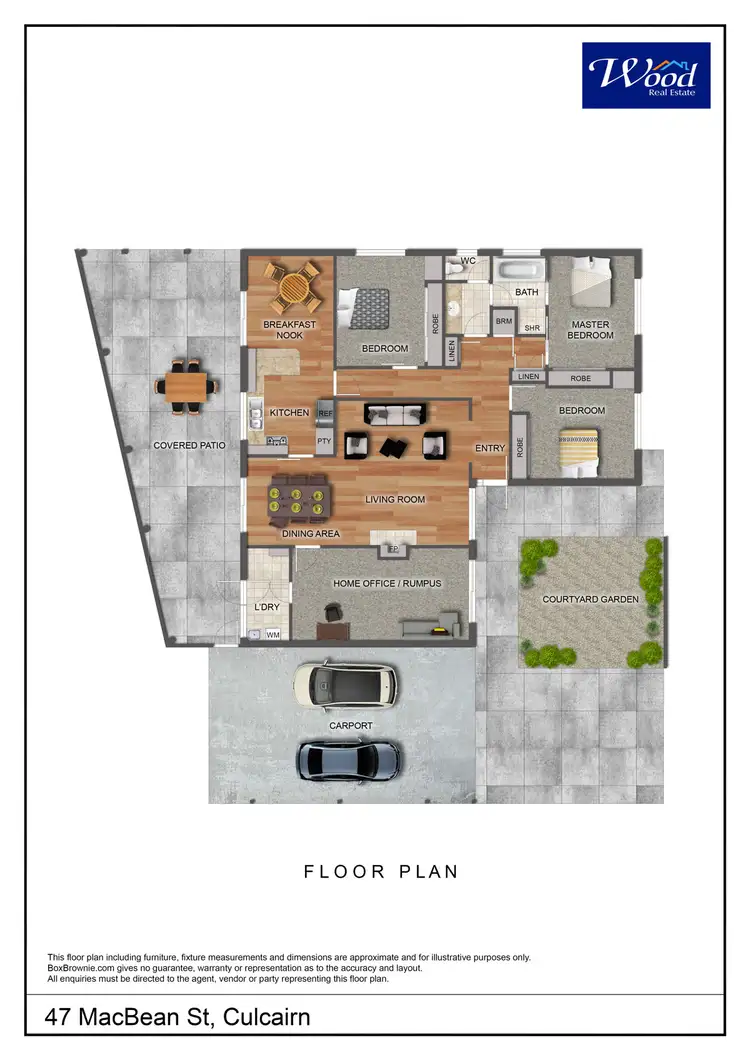 Floorplan of Homely house listing, 47 MacBean St, Culcairn NSW 2660