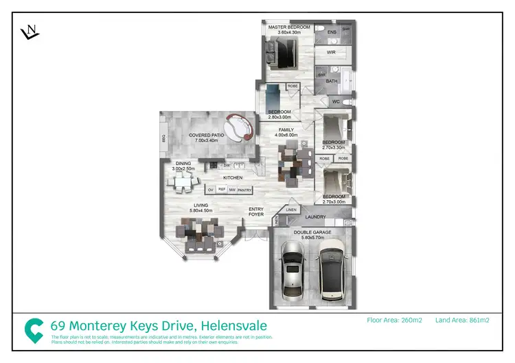 Floorplan of Homely house listing, 69 Monterey Keys Drive, Helensvale QLD 4212