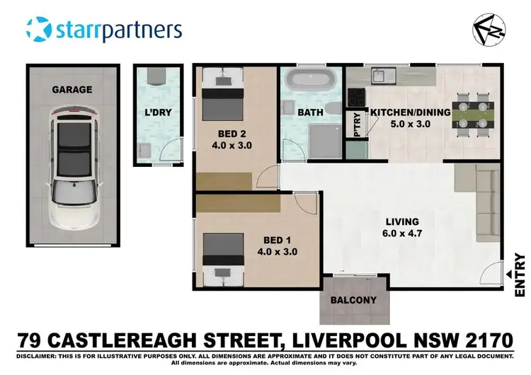 Floorplan of Homely unit listing, 79 Castlereagh Street, Liverpool NSW 2170