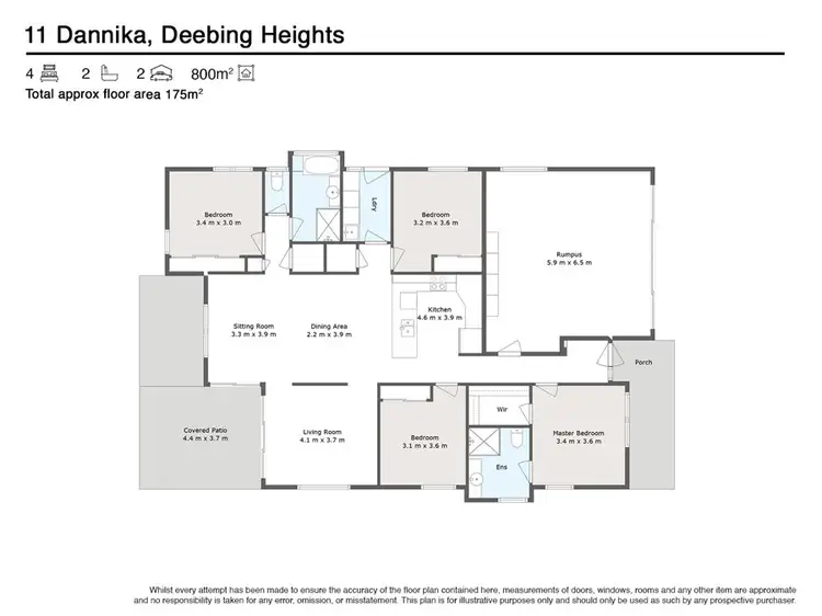 Floorplan of Homely house listing, 11 Dannika Way, Deebing Heights QLD 4306