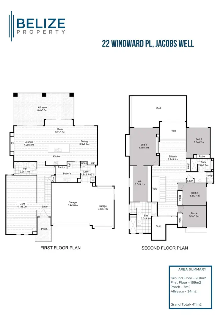 Floorplan of Homely house listing, 22 Windward Place, Jacobs Well QLD 4208