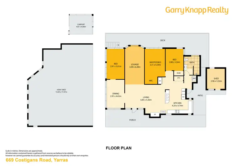 Floorplan of Homely rural property listing, 669 Costigans Road, Yarras NSW 2446