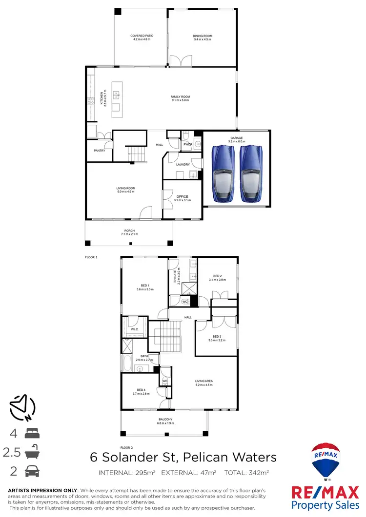 Floorplan of Homely house listing, 6 Solander Street, Pelican Waters QLD 4551