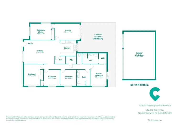 Floorplan of Homely house listing, 50 Point Cartwright Drive, Buddina QLD 4575