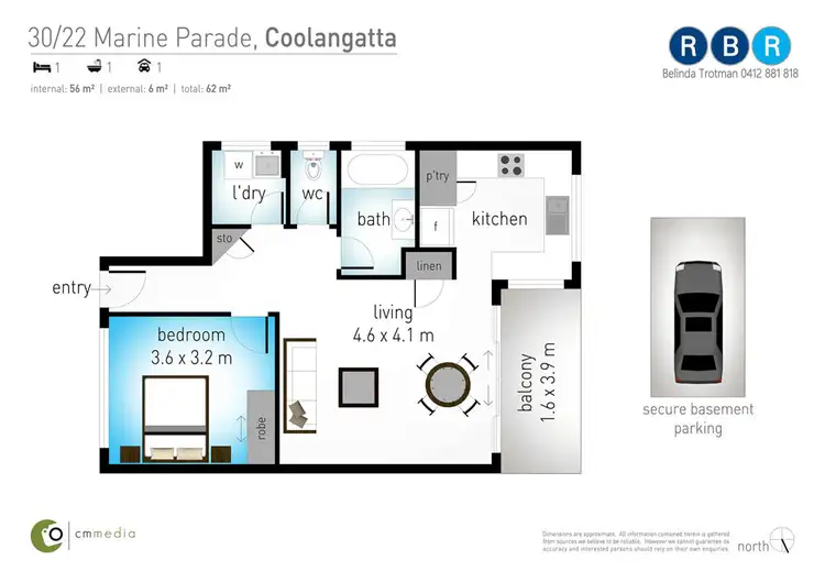 Floorplan of Homely unit listing, 30/22 Marine Parade, Coolangatta QLD 4225