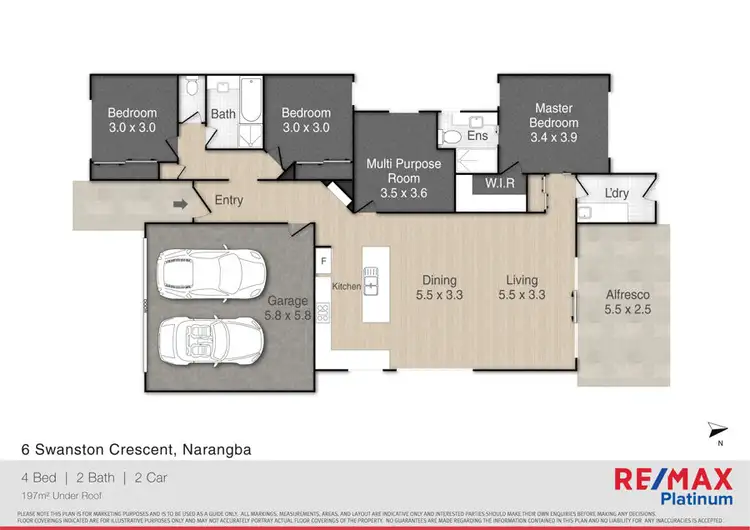 Floorplan of Homely house listing, 6 Swanston Crescent, Narangba QLD 4504