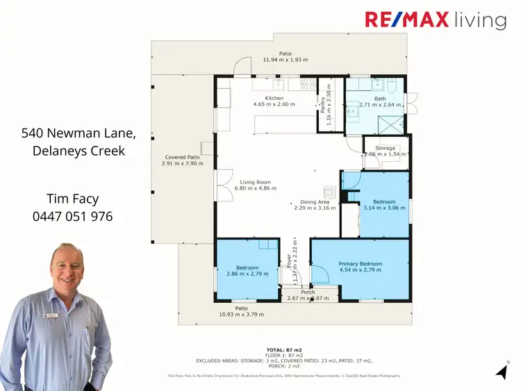 Floorplan of Homely land listing, 540 Newman Lane, Delaneys Creek QLD 4514