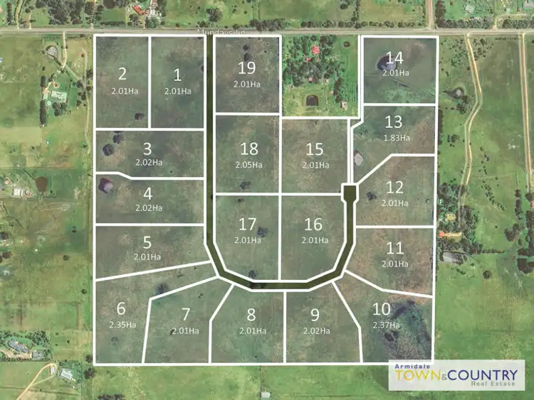 Floorplan of Homely land listing, Lot 18 The "J.T Frazier Land Estate" Mundays Lane, Armidale NSW 2350