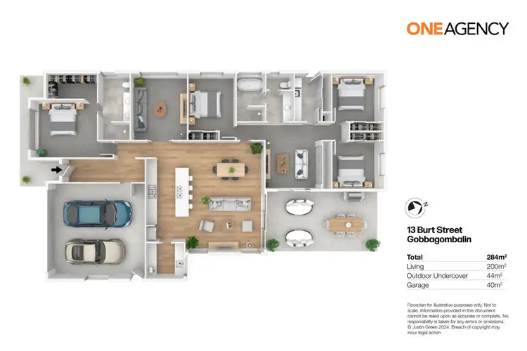 Floorplan of Homely house listing, 13 BURT STREET, Gobbagombalin NSW 2650