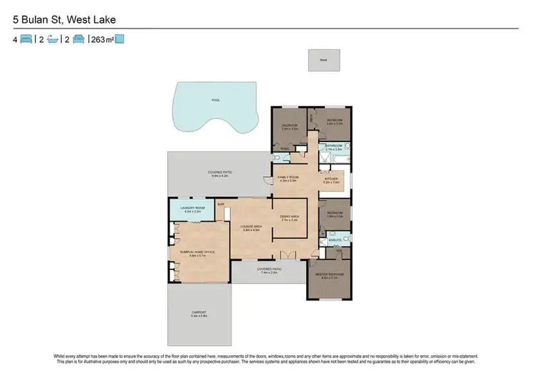 Floorplan of Homely house listing, 5 Bulan Street, Westlake QLD 4074
