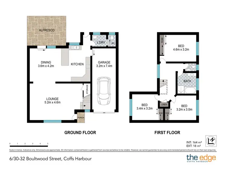 Floorplan of Homely townhouse listing, 6/30-32 Boultwood Street, Coffs Harbour NSW 2450