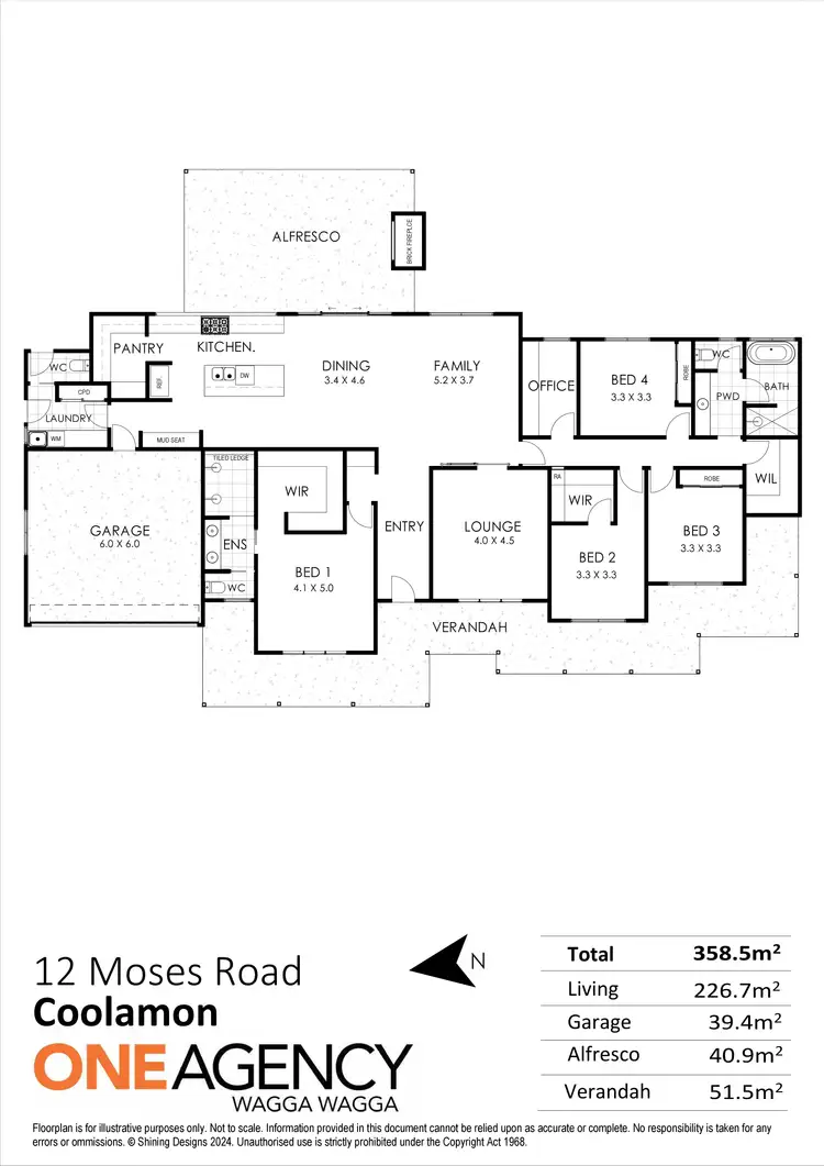 Floorplan of Homely house listing, 12 MOSES ROAD, Coolamon NSW 2701