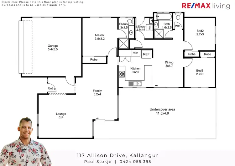 Floorplan of Homely house listing, 117 Allison Drive, Kallangur QLD 4503