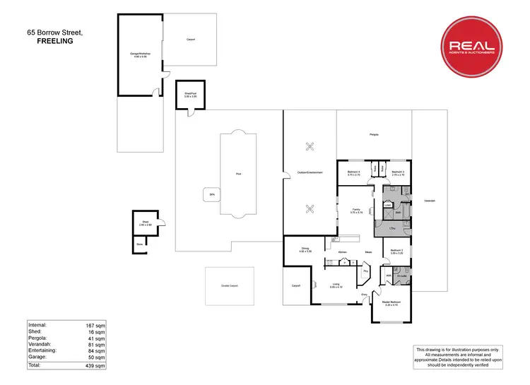 Floorplan of Homely house listing, 65 Borrow Street, Freeling SA 5372
