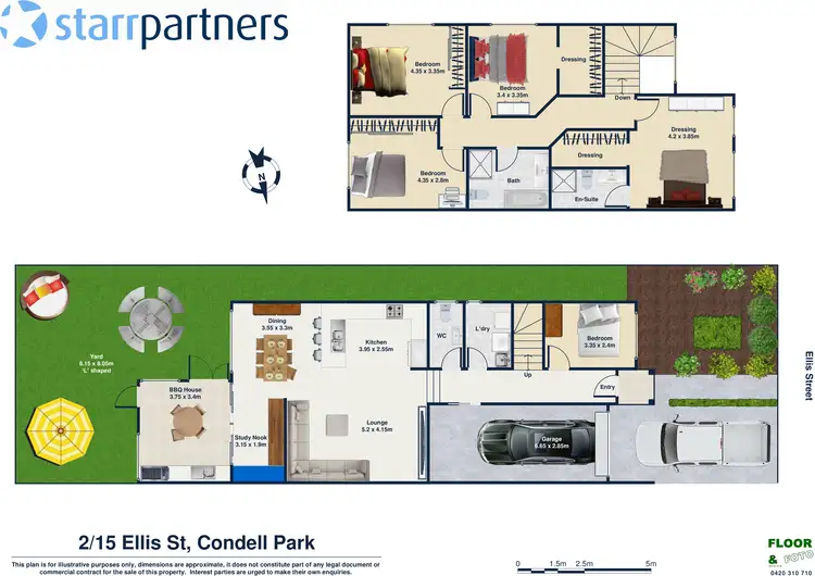 Floorplan of Homely townhouse listing, 2/15 Ellis Street, Condell Park NSW 2200